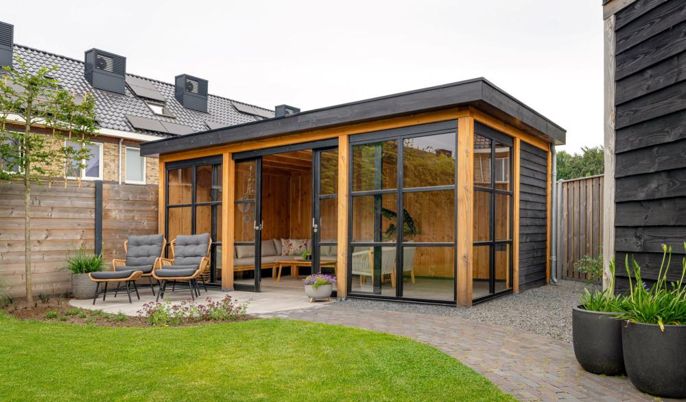 Moderne Douglas tuinkamer