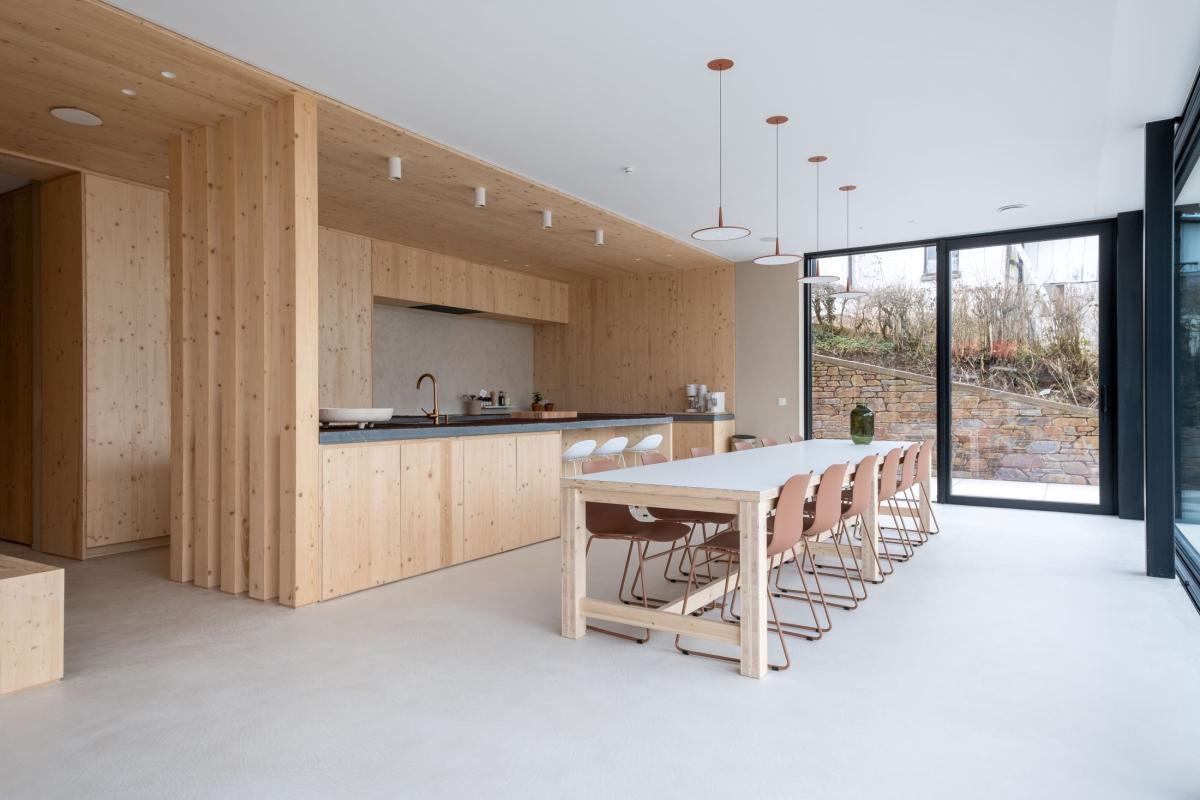 luxe wandafwerking keuken