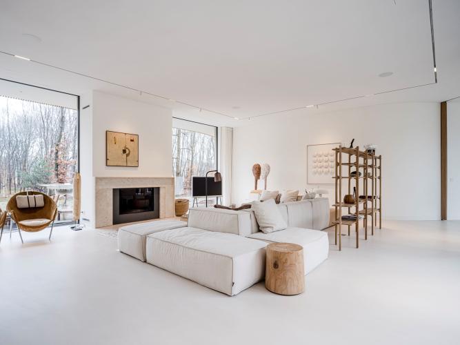 Villa met een Scandinavisch-Japandi interieur