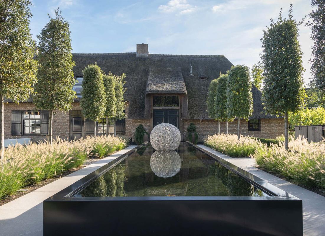 luxe staal toepassing in tuin