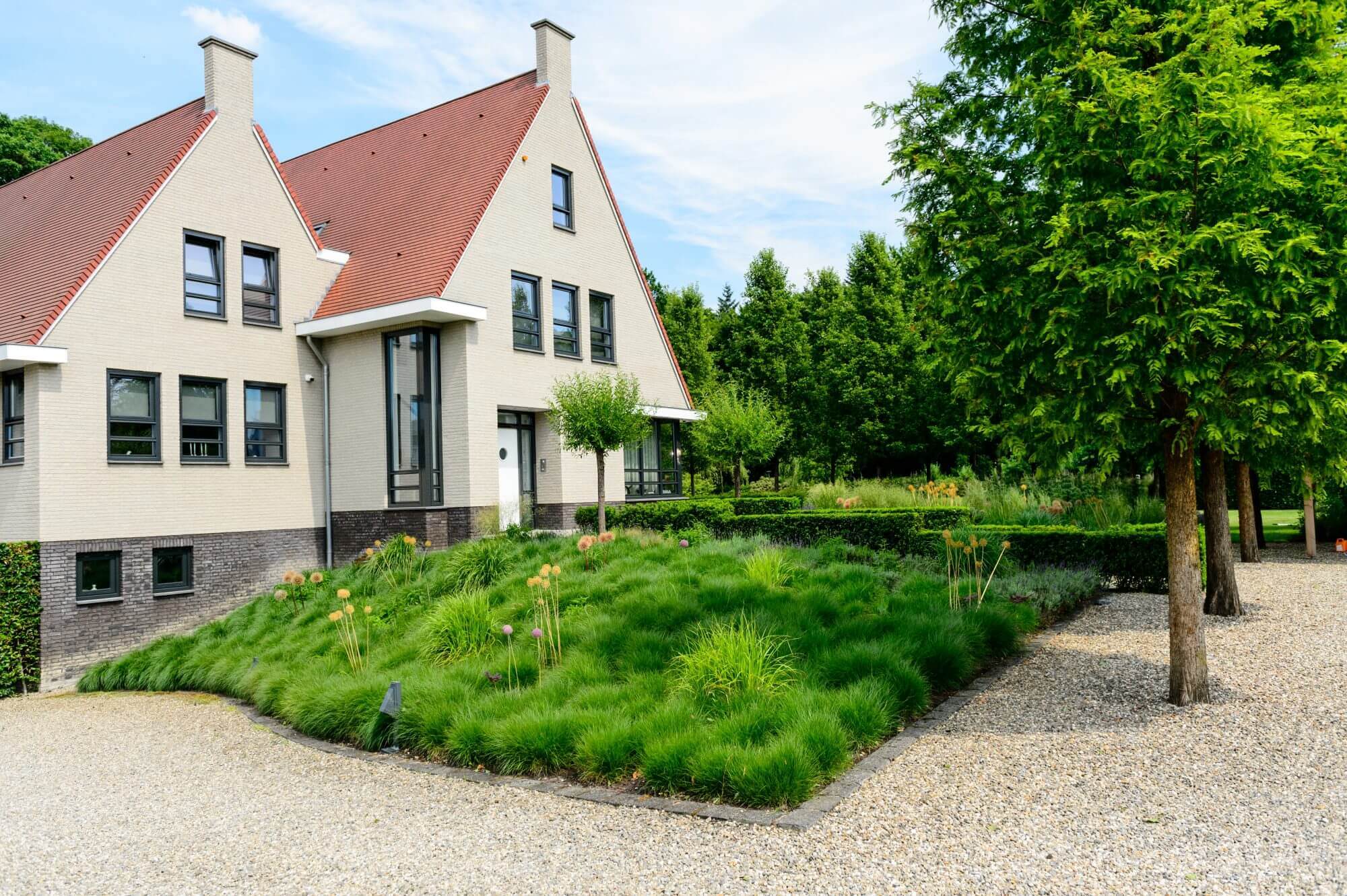 oprit bij villa