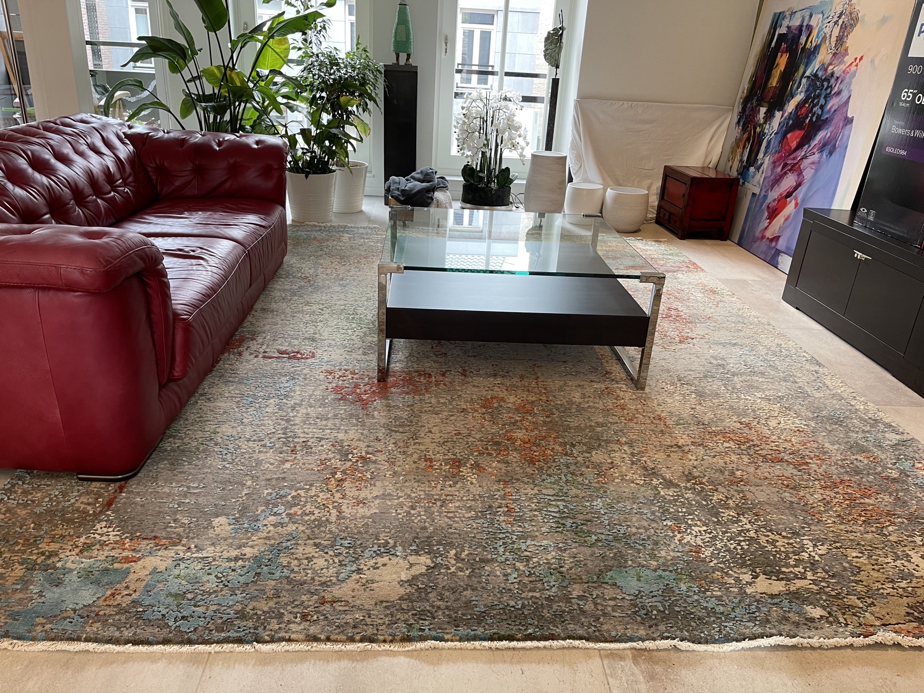 exclusief tapijt in woonkamer