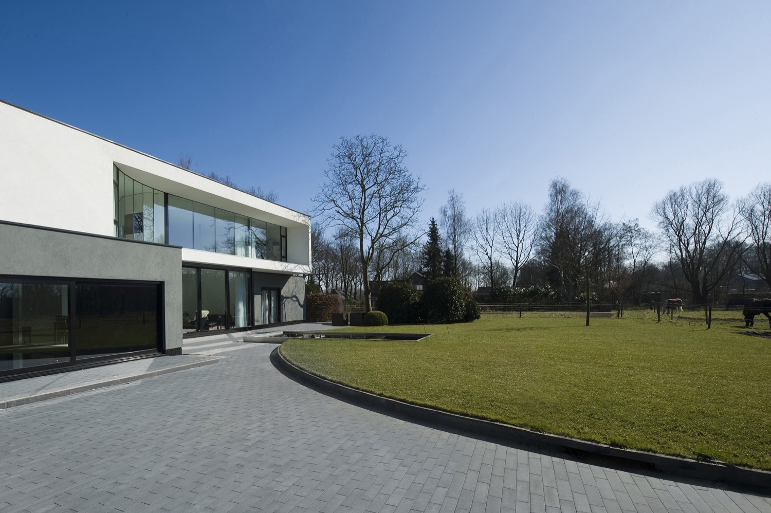 villa met oprit