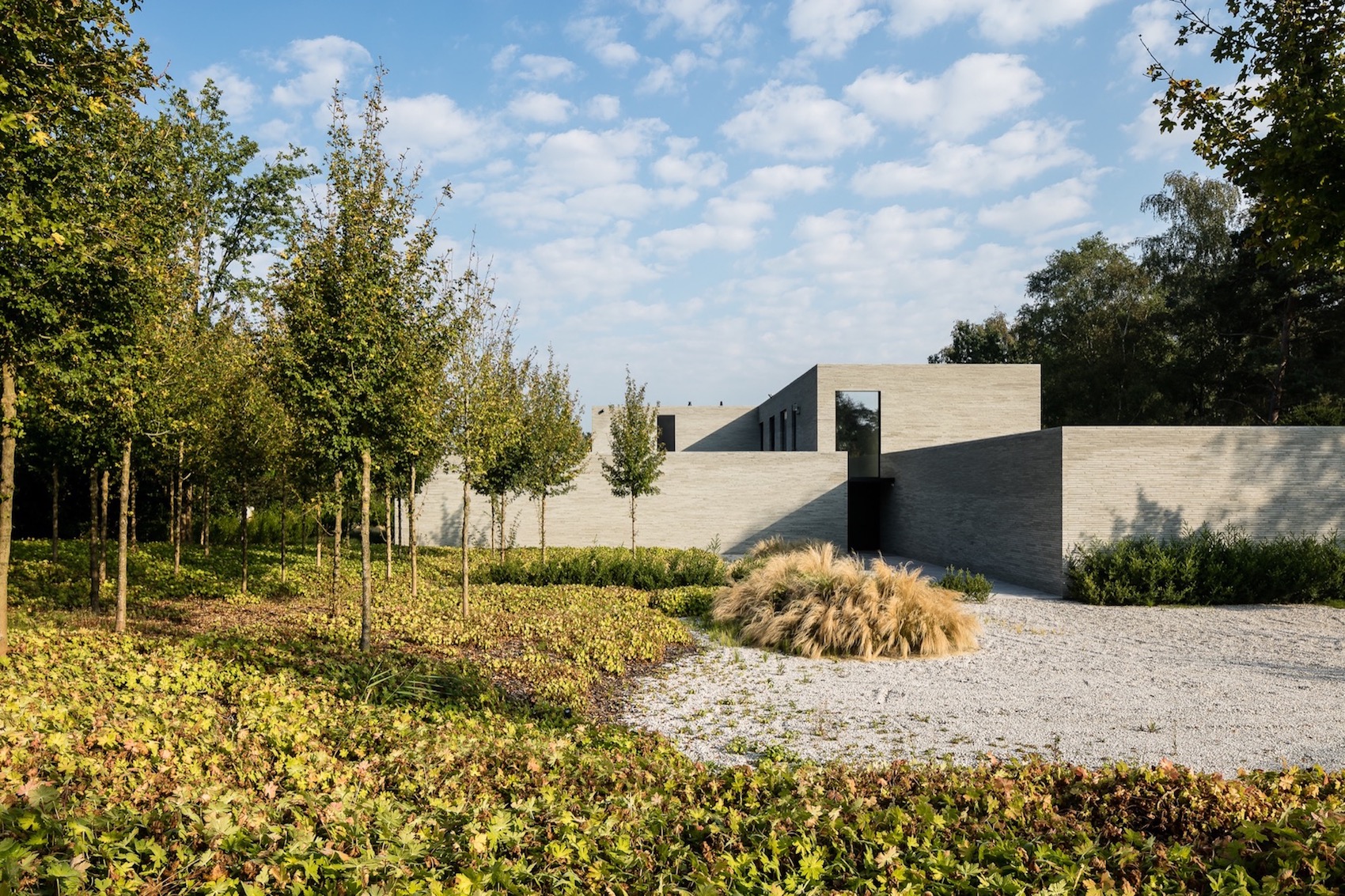 voortuin moderne villa
