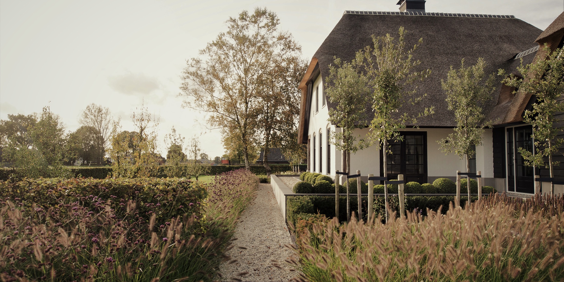 luxe tuin inrichting met gazon