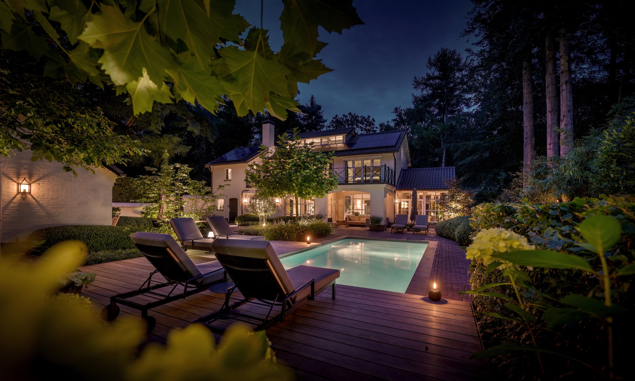luxe bostuin met zwembad