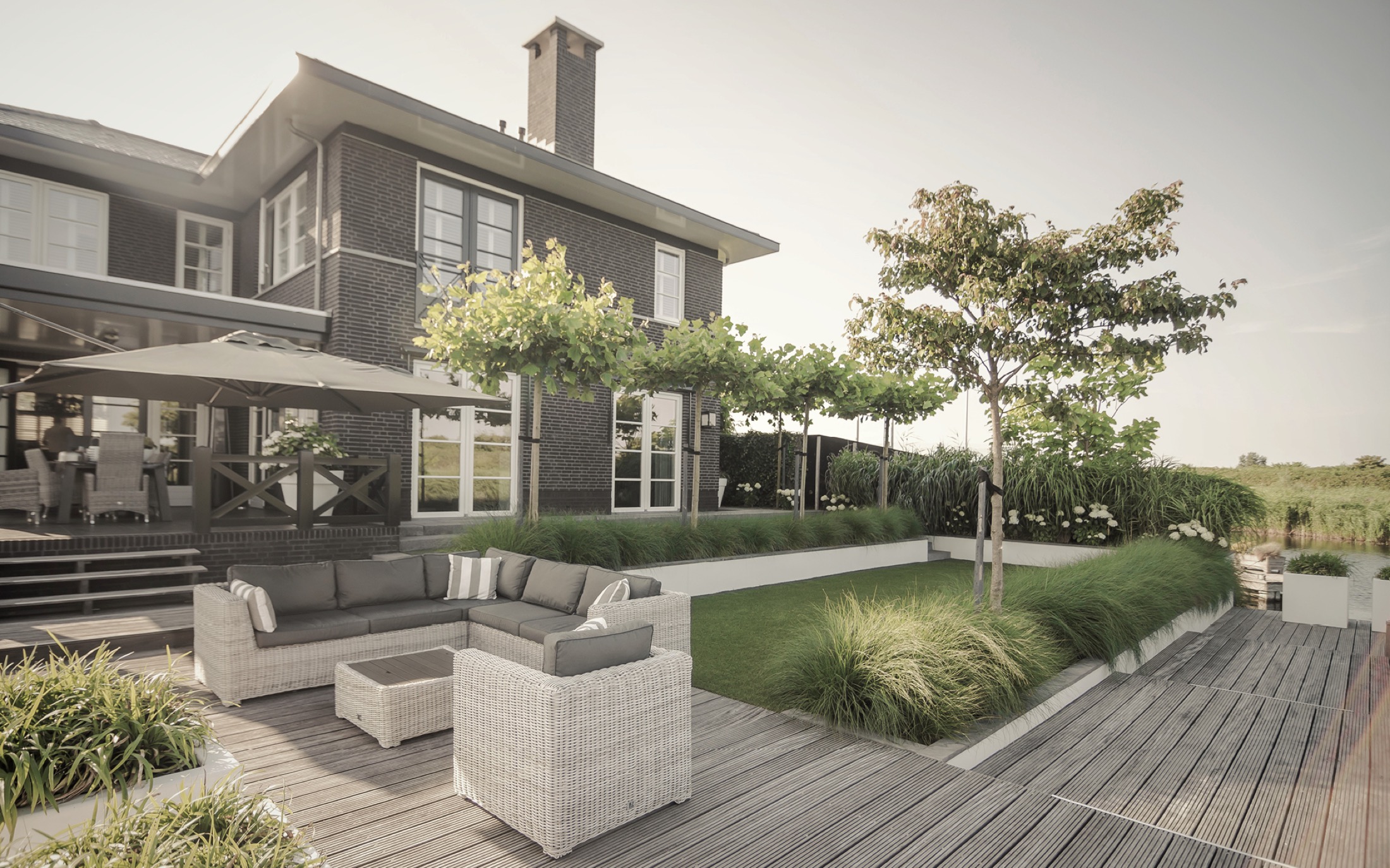 woonhuis met luxe tuin