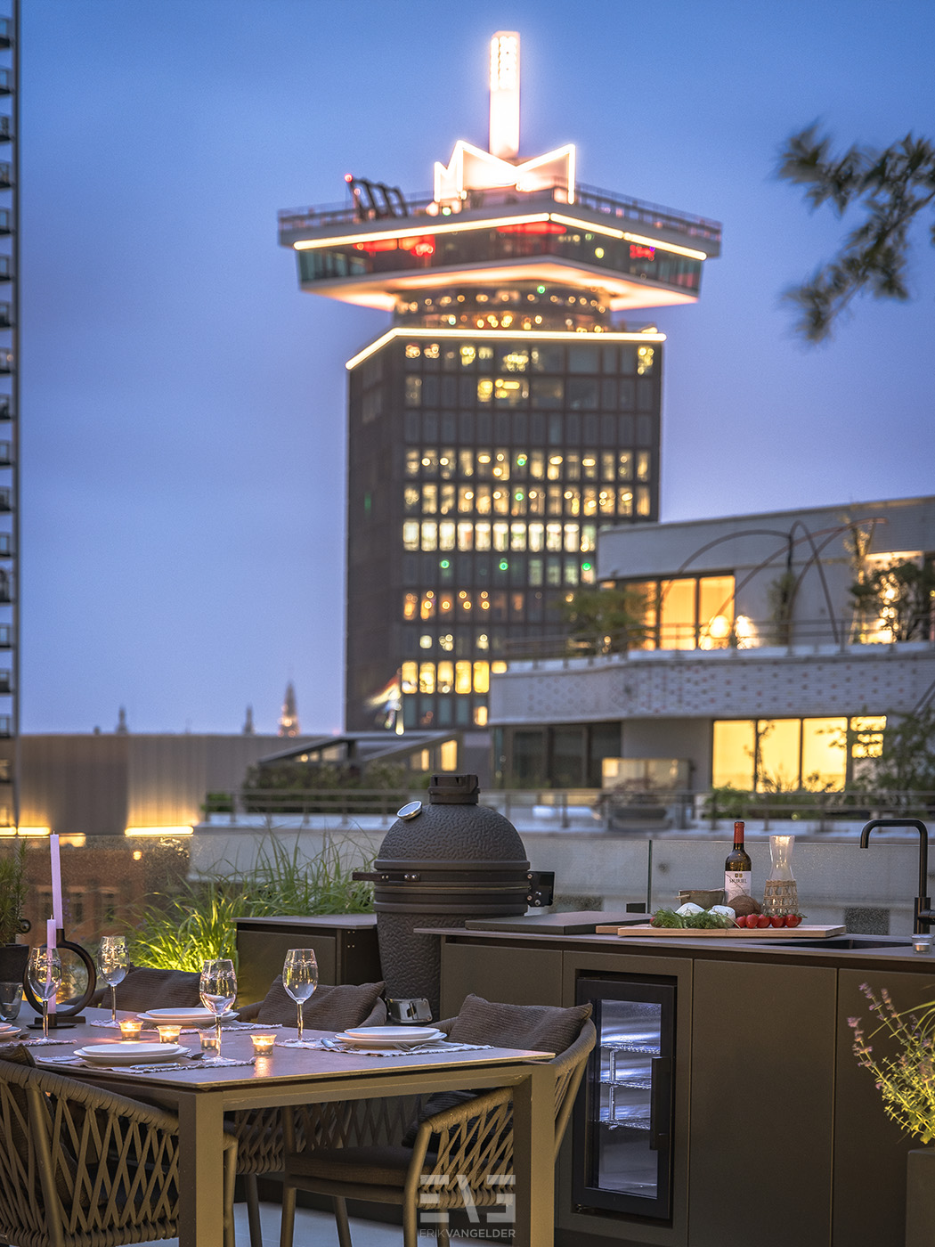 dakterras met buitenkeuken