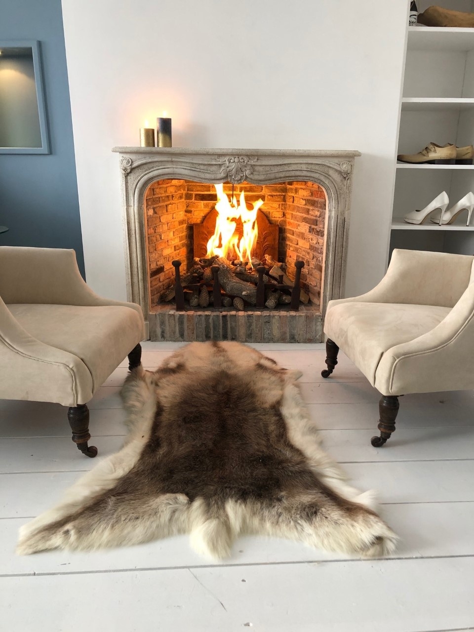 openhaard in slaapkamer