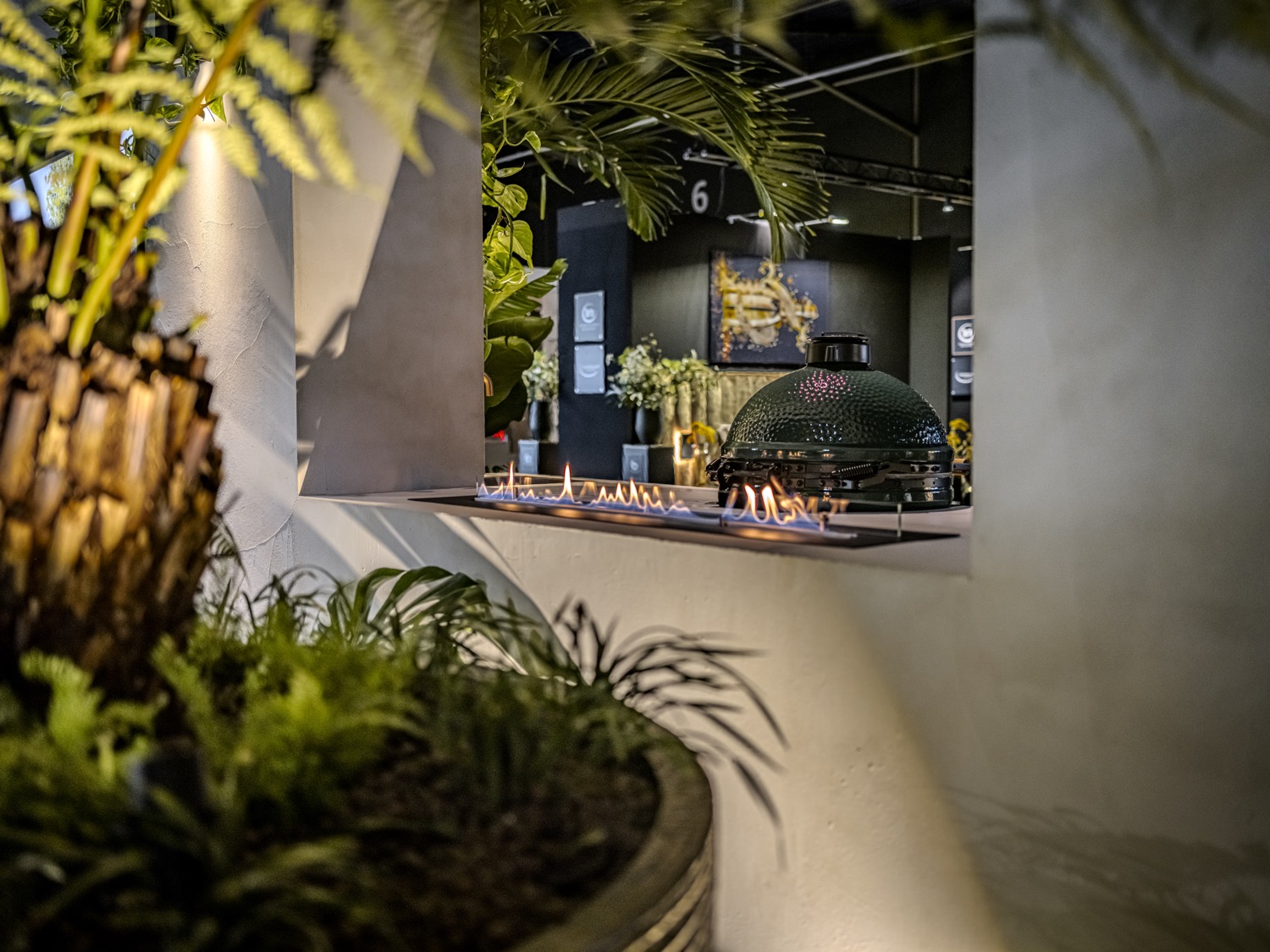 luxe doorkijk haard