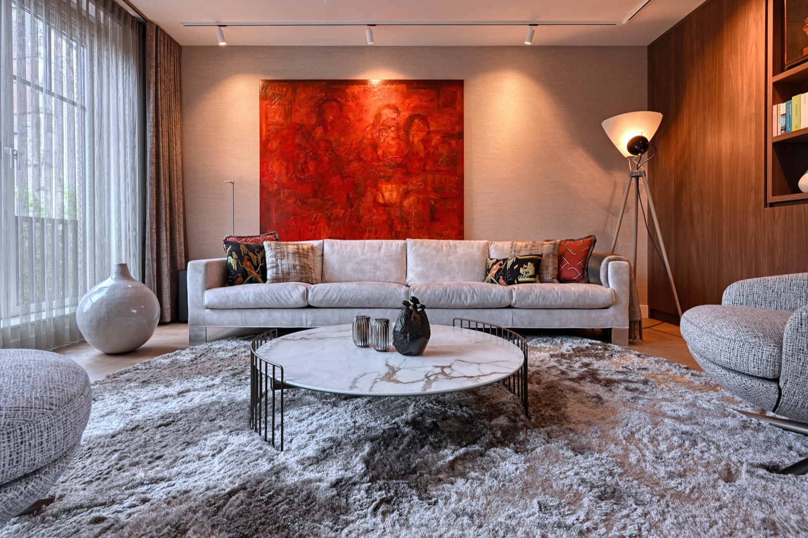 luxe woonkamer inrichting