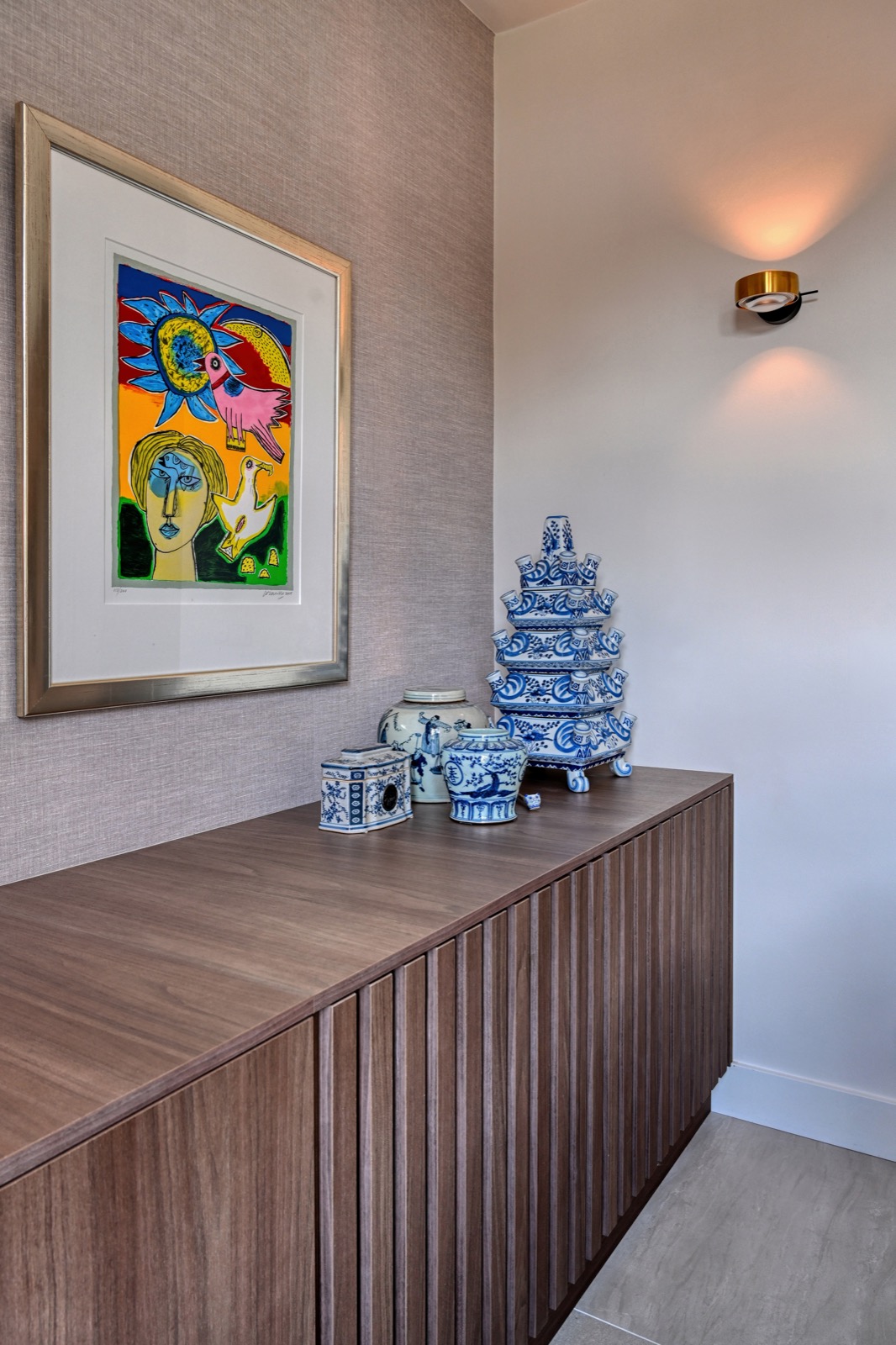 eetkamer met luxe meubels