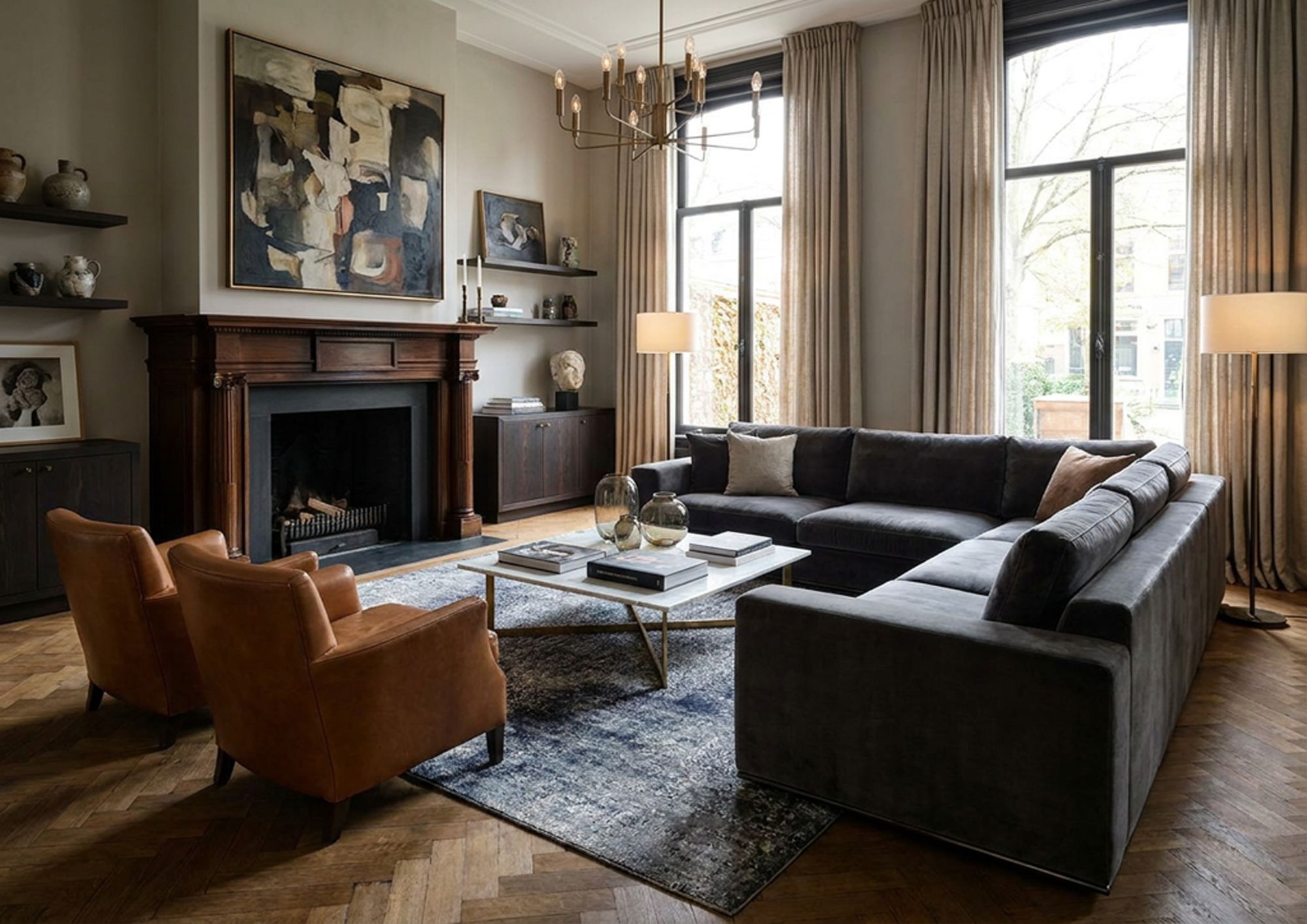 woonkamer met tapijt