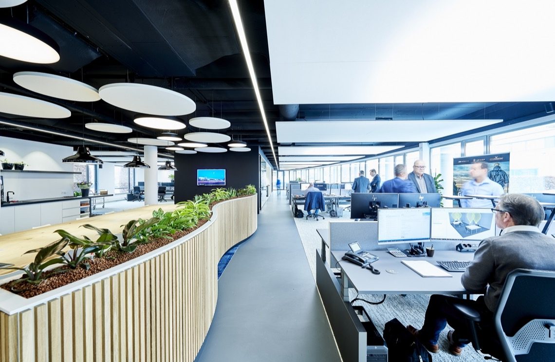 kantoor met planten
