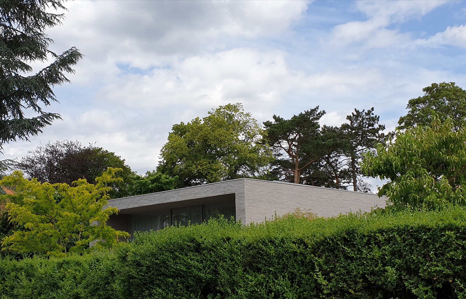 villa in tuin