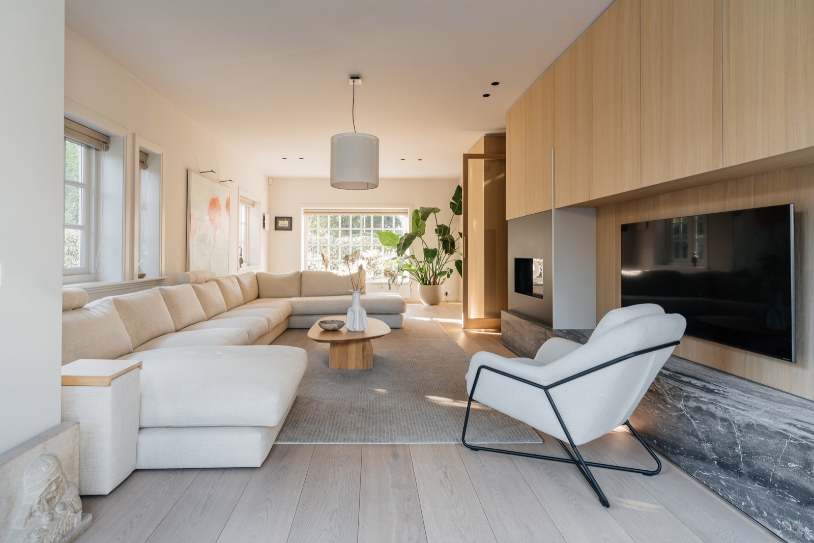 luxe woonkamer verbouwing