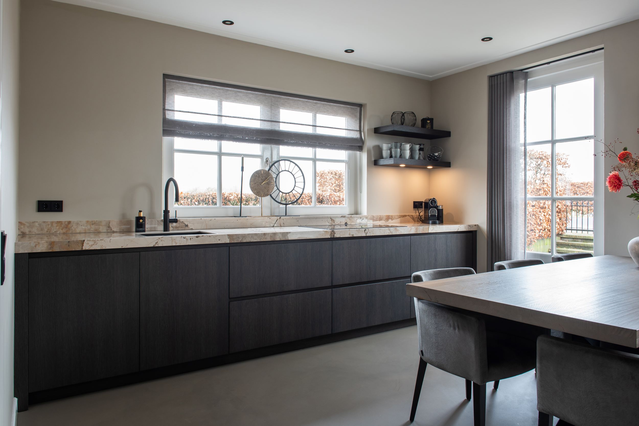 keuken met luxe keukenblad