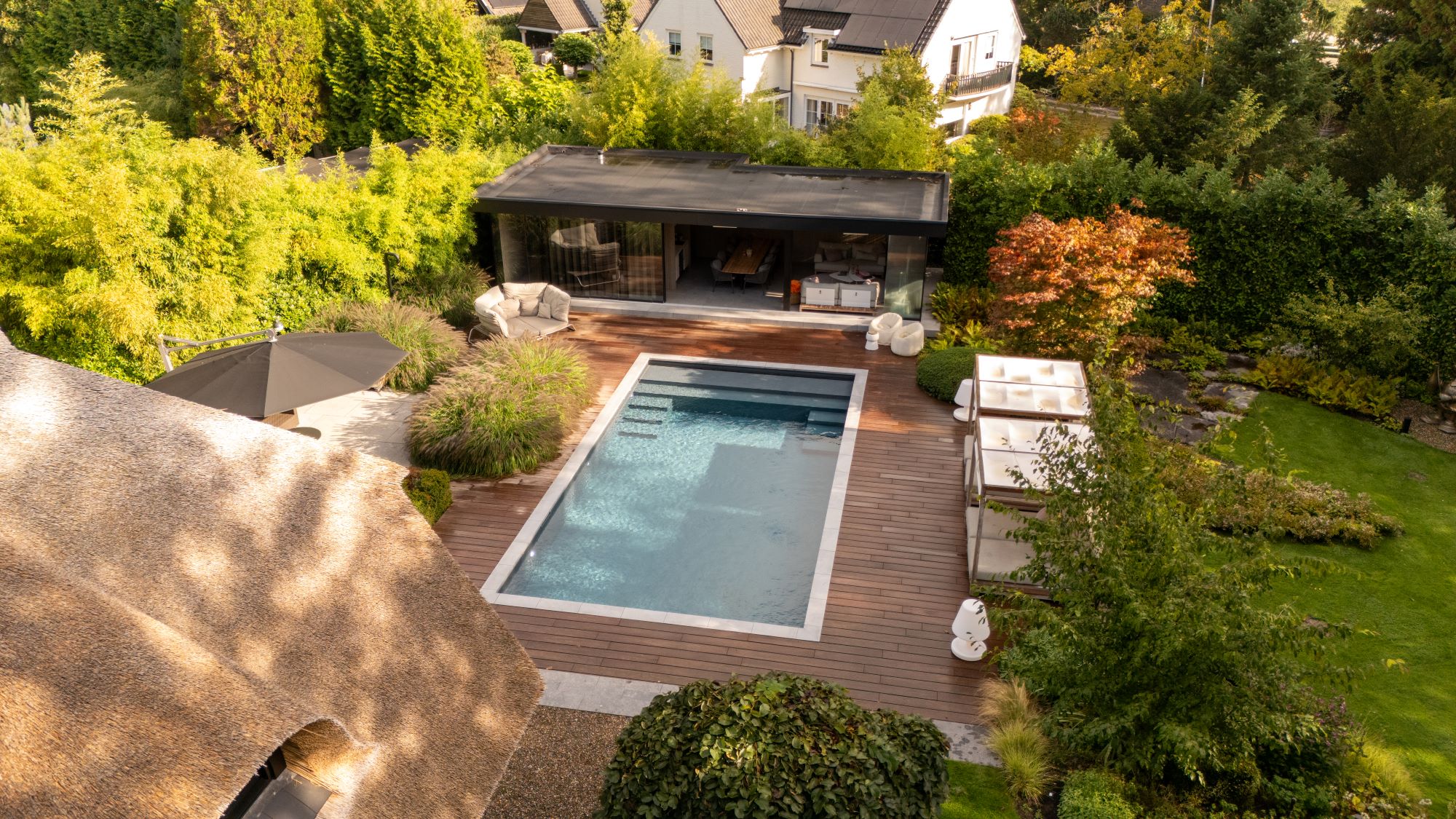 luxe tuin van boven