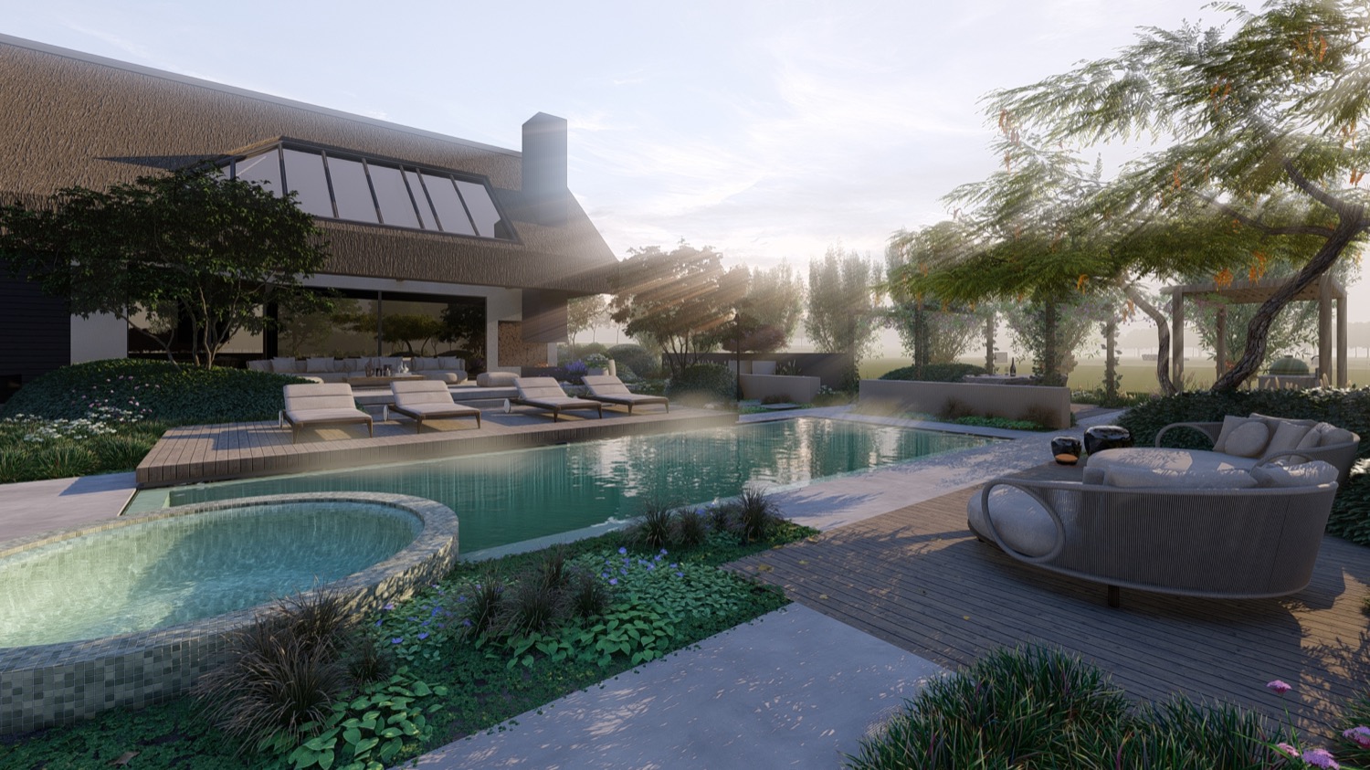 luxe wellness tuin
