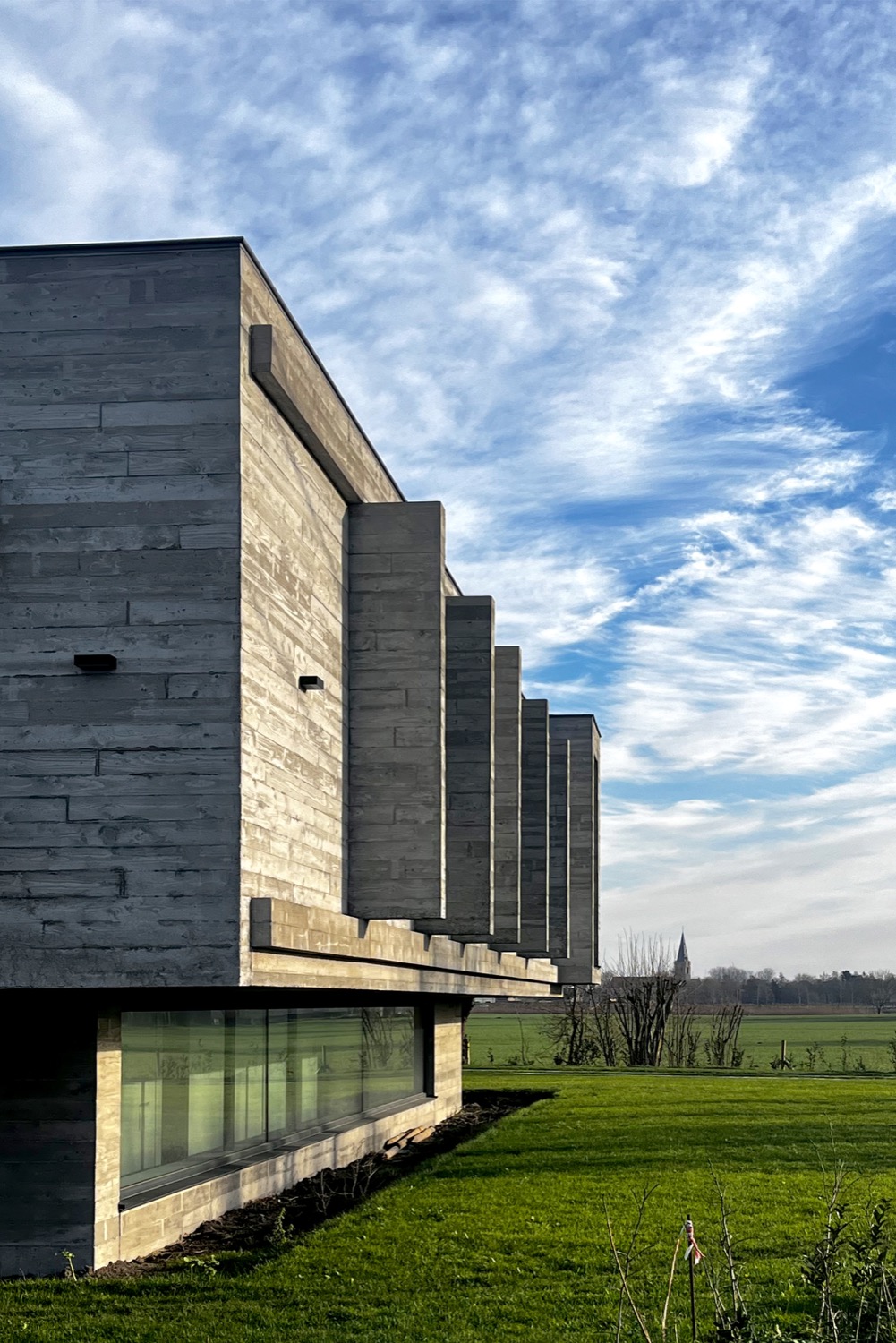 betonnen gevel villa