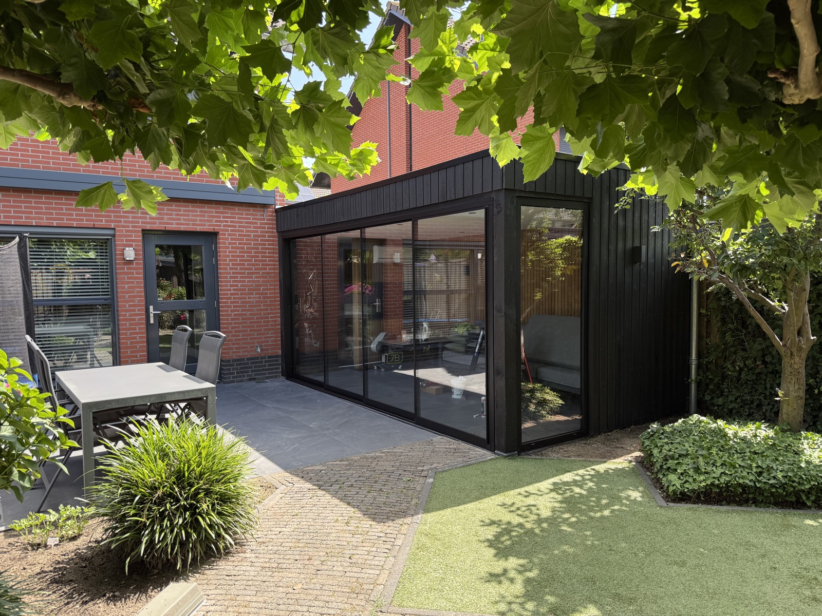 tuinkamer met schuifwanden op maat