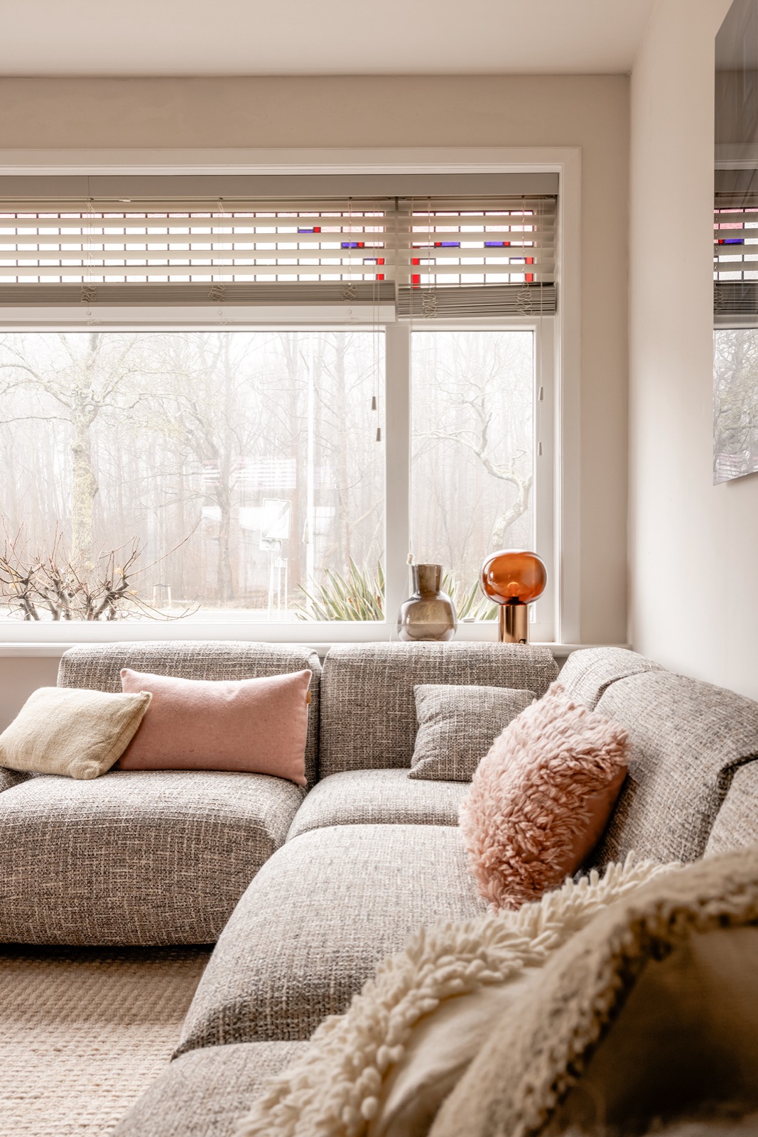 zithoek met design jaloezieën