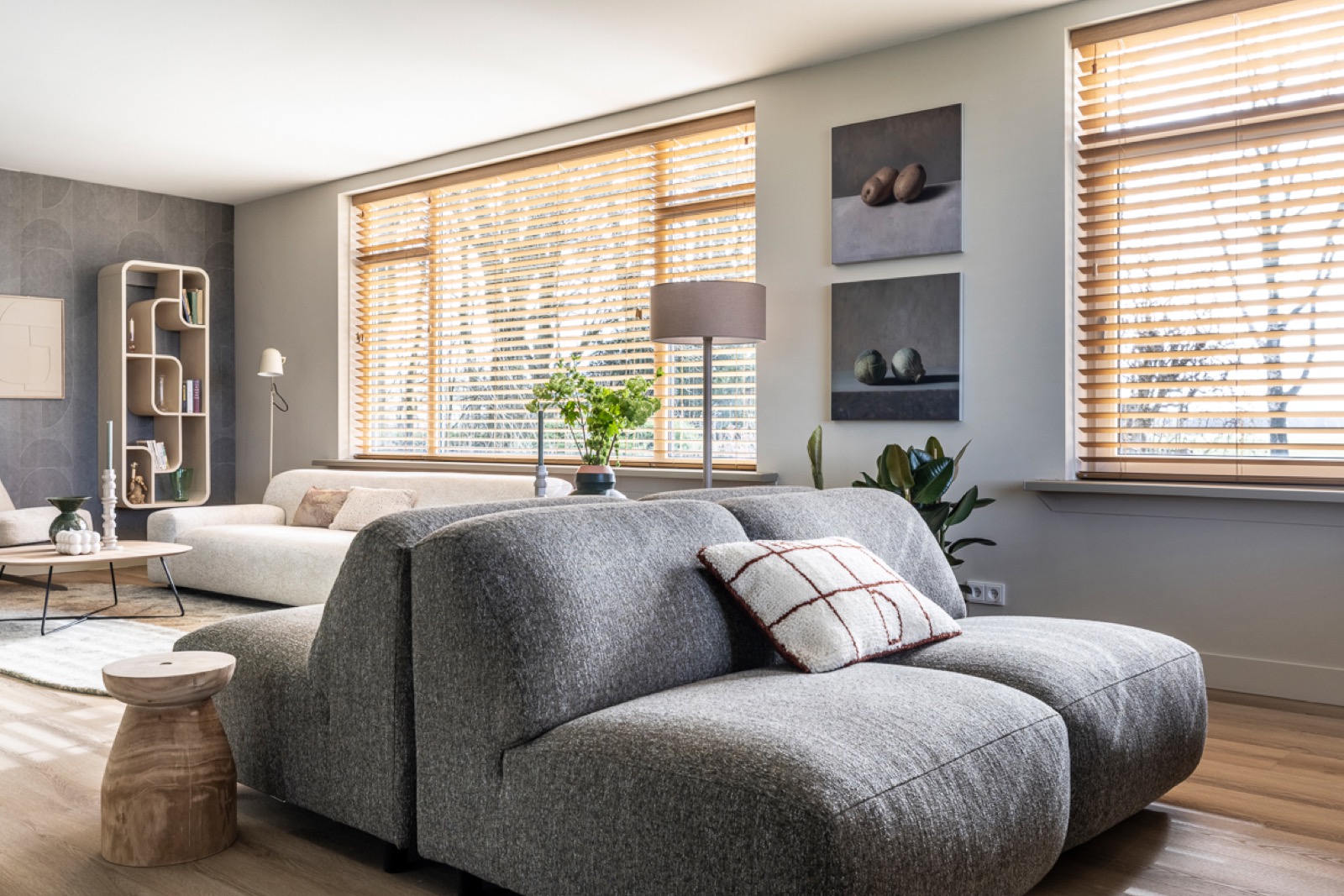 woonkamer met luxe shutters