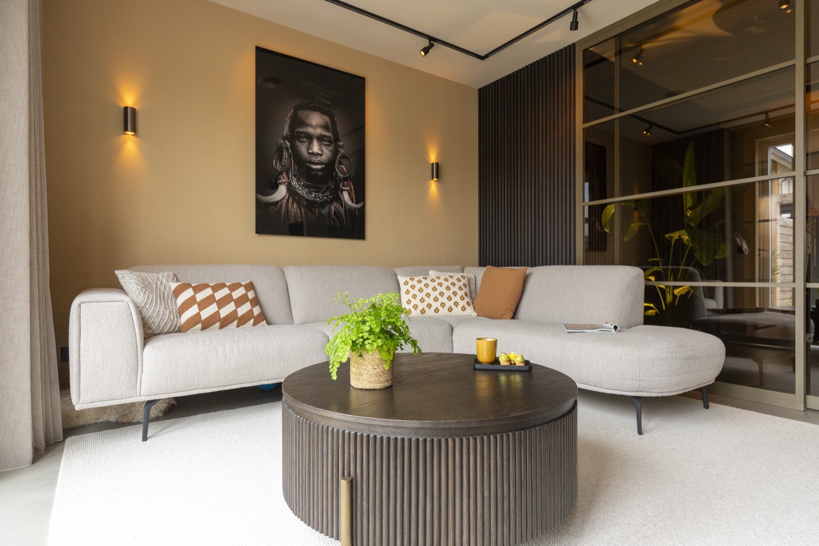 luxe woonkamer inrichting