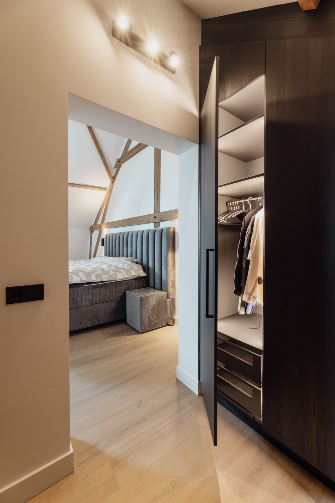 slaapkamer met maatwerk interieur