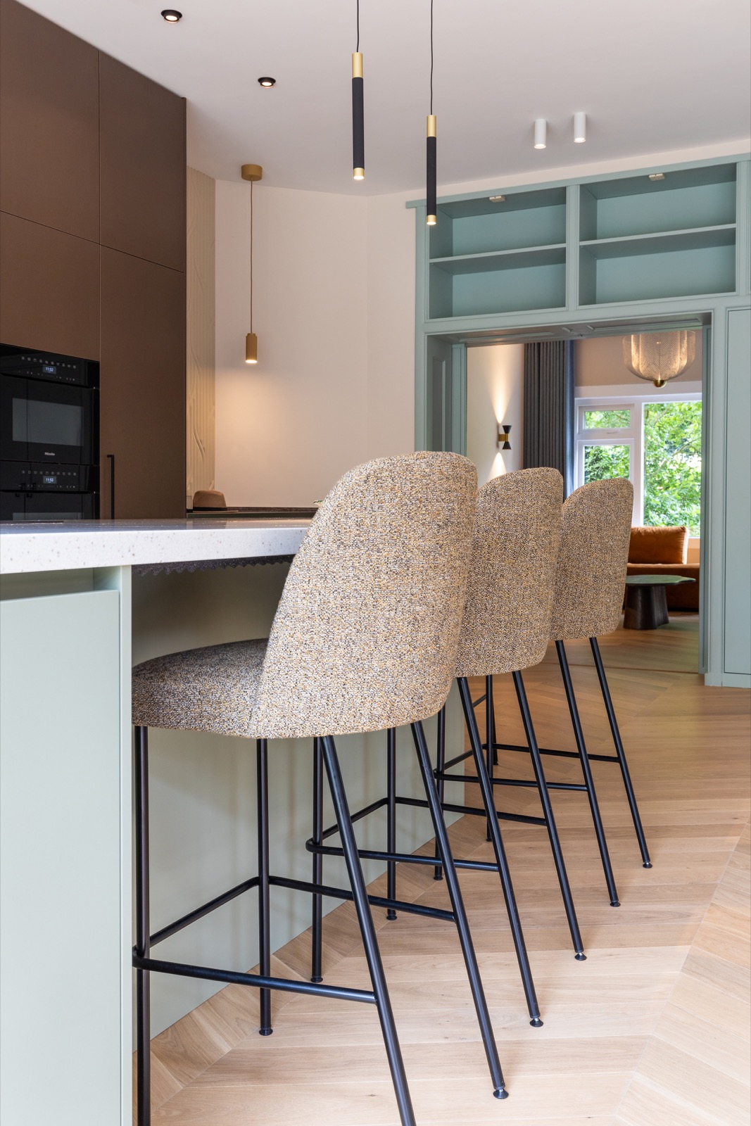 luxe keuken met zitgedeelte