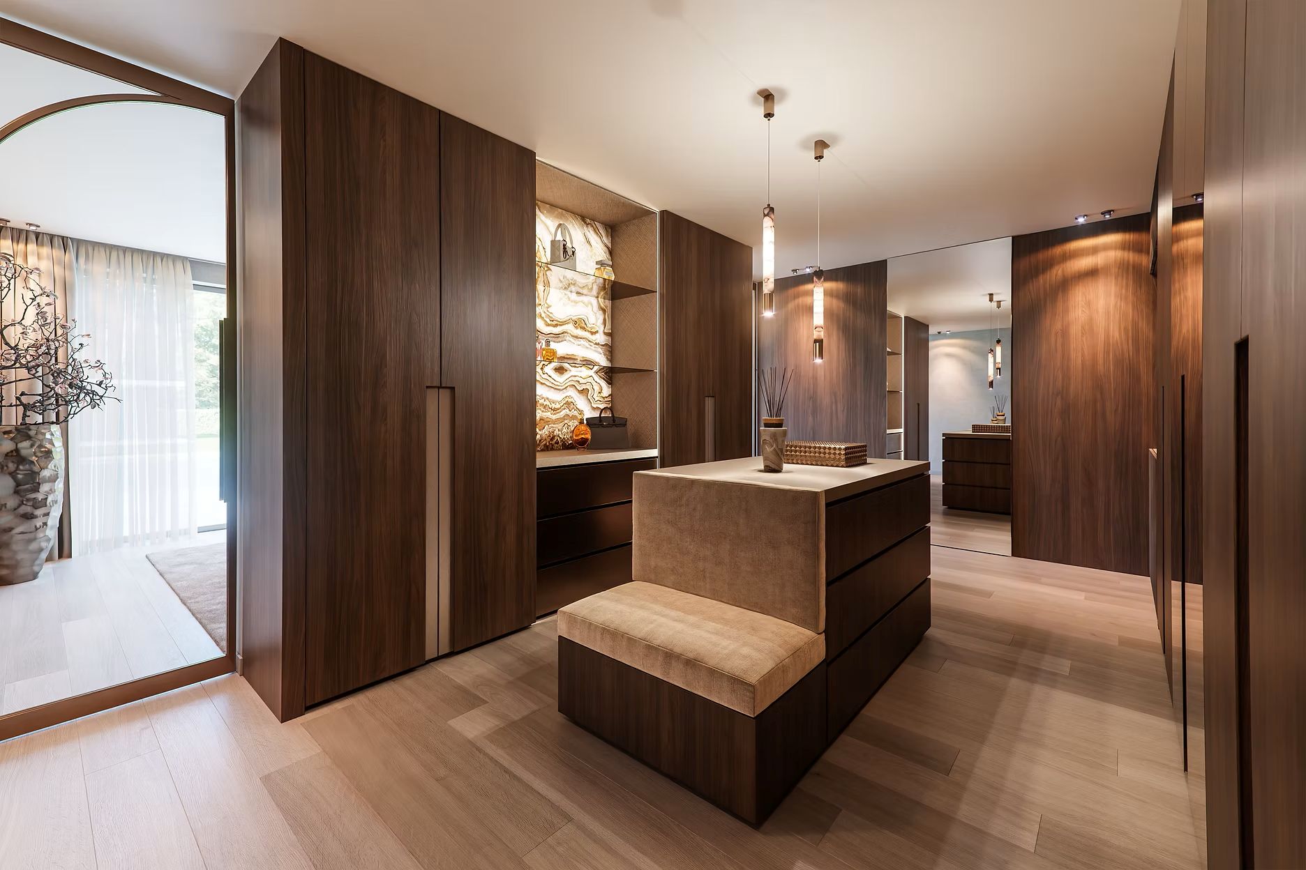 kast met designverlichting