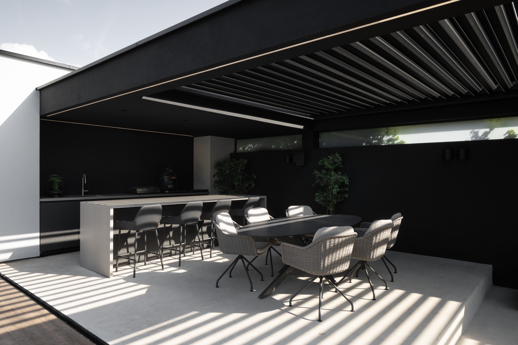 terras met luxe overkapping