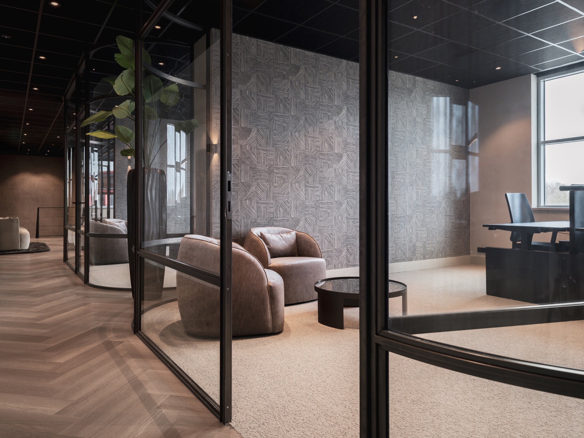 kantoor met luxe interieur