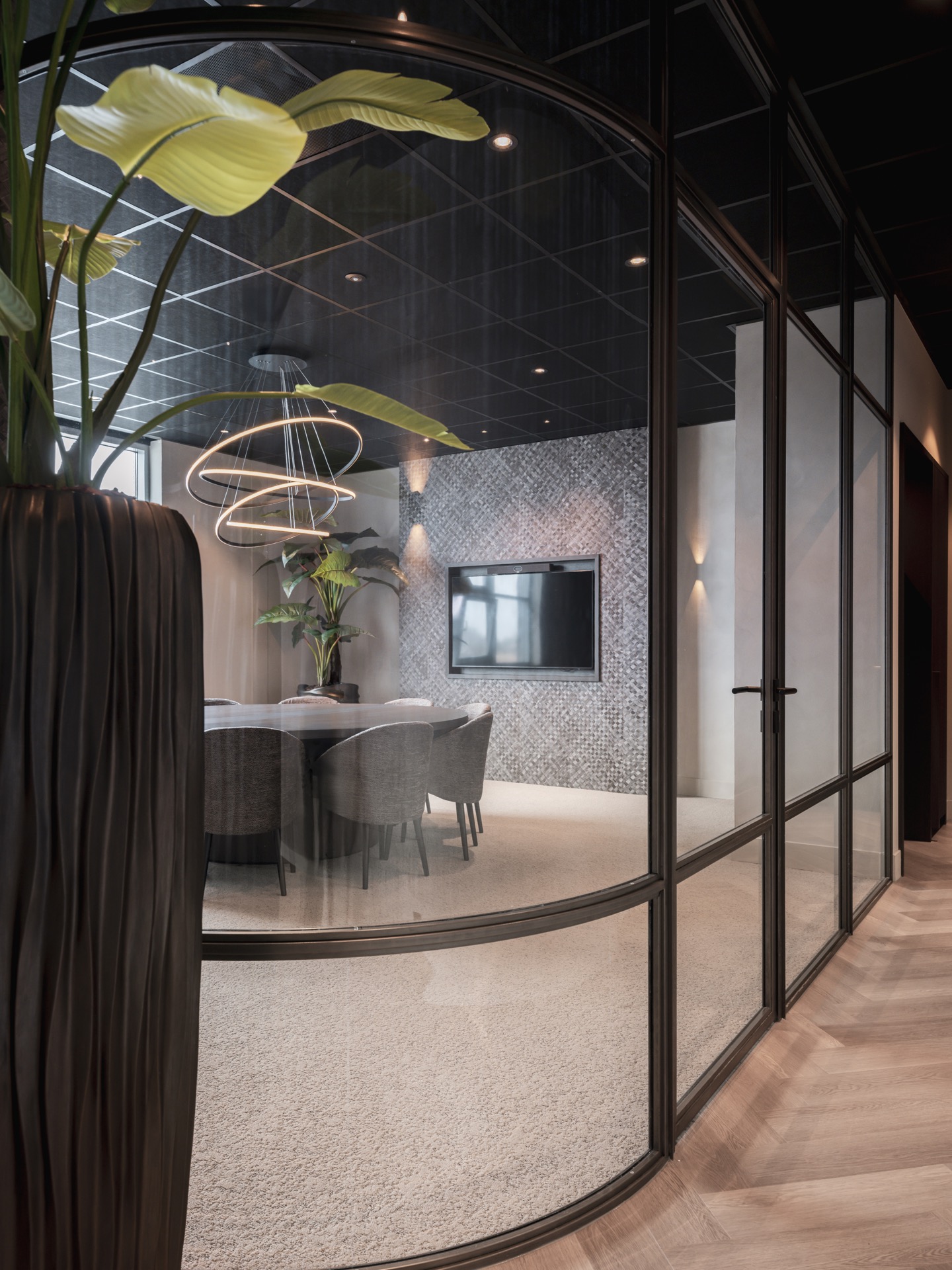 werkplek met luxe interieur
