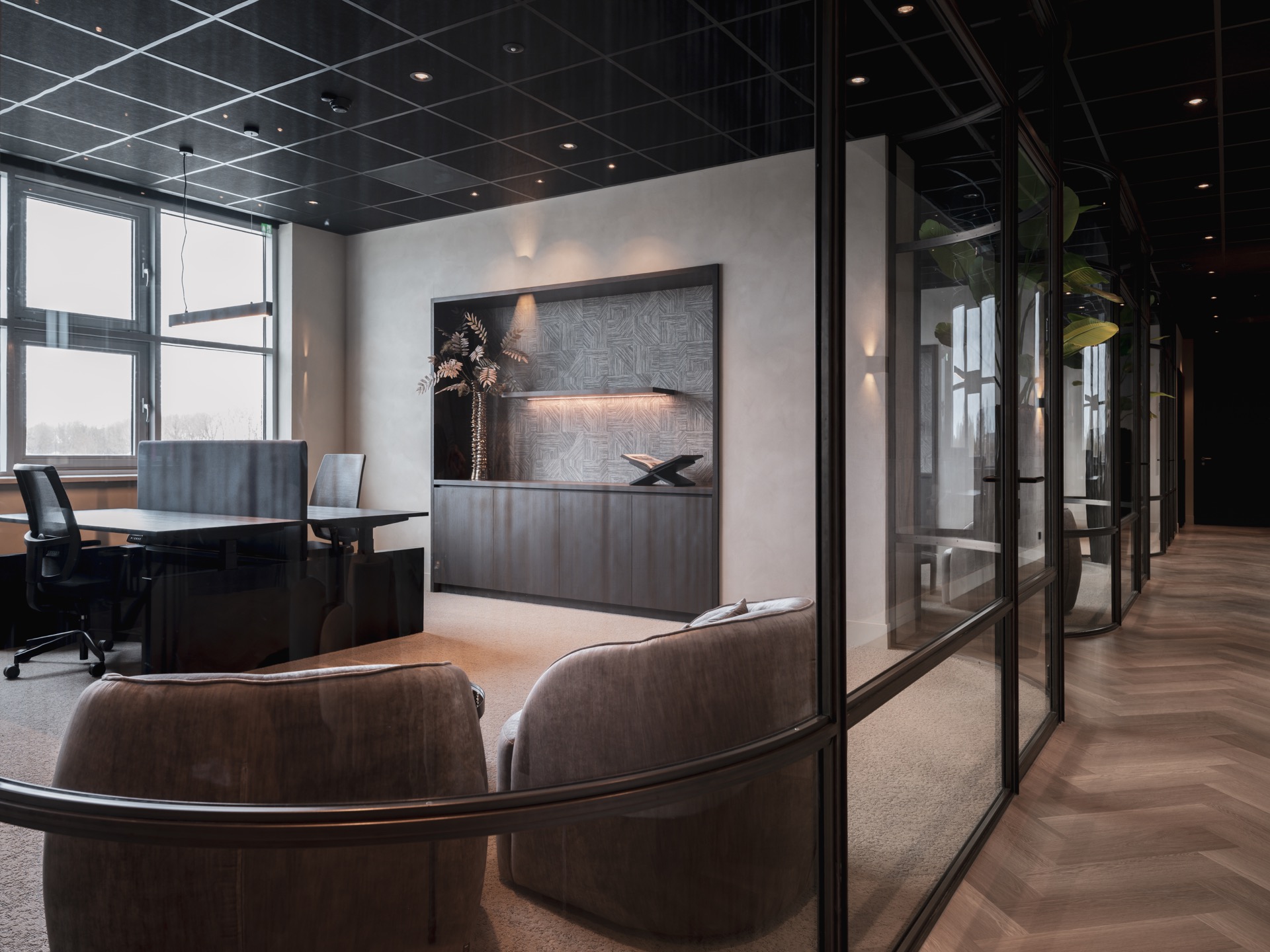 kantoor met maatwerk interieur