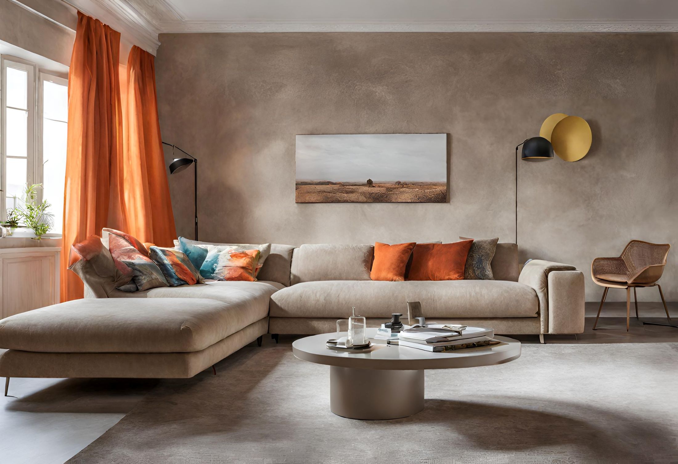 wandafwerking woonkamer