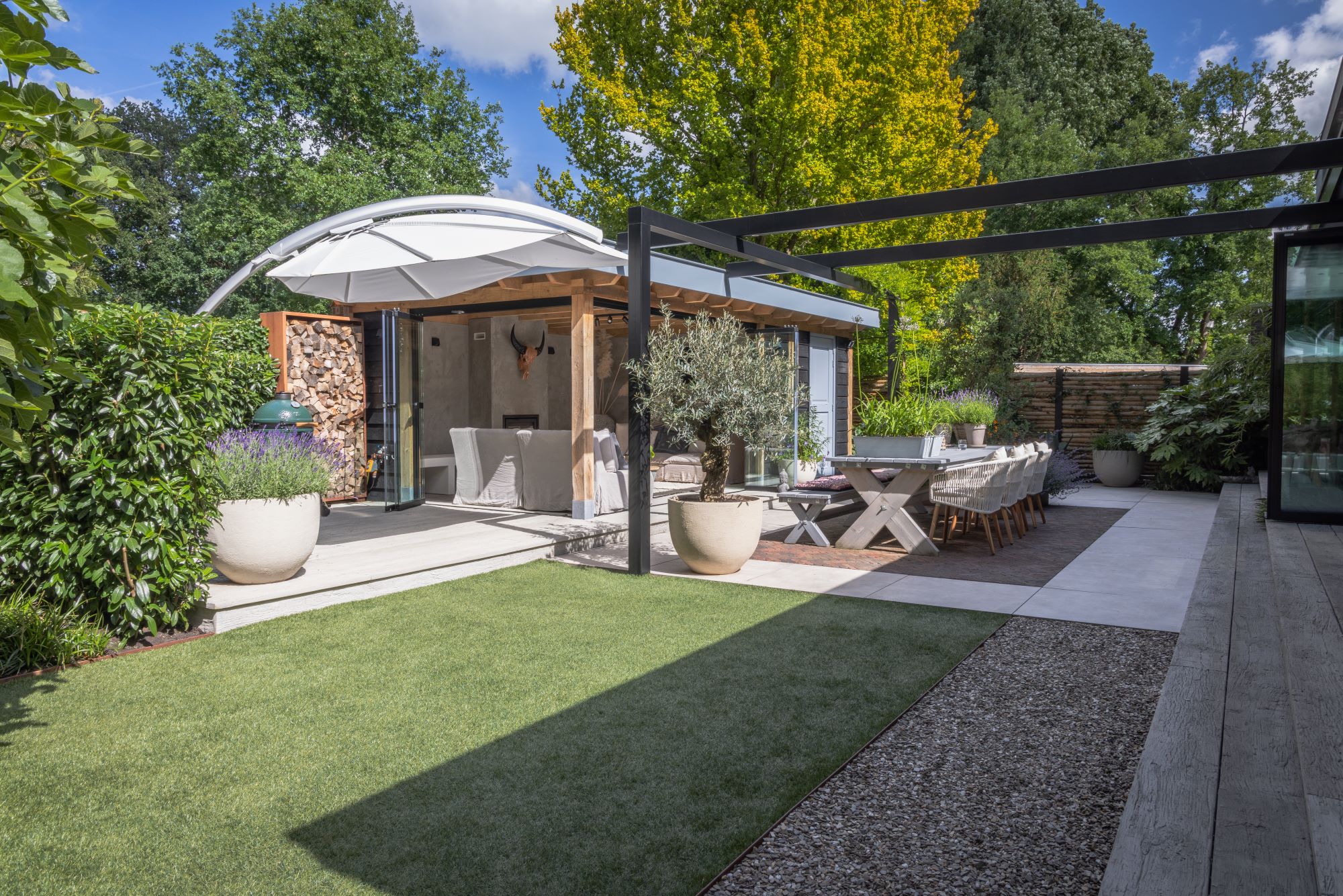 luxe eiken tuinkamer