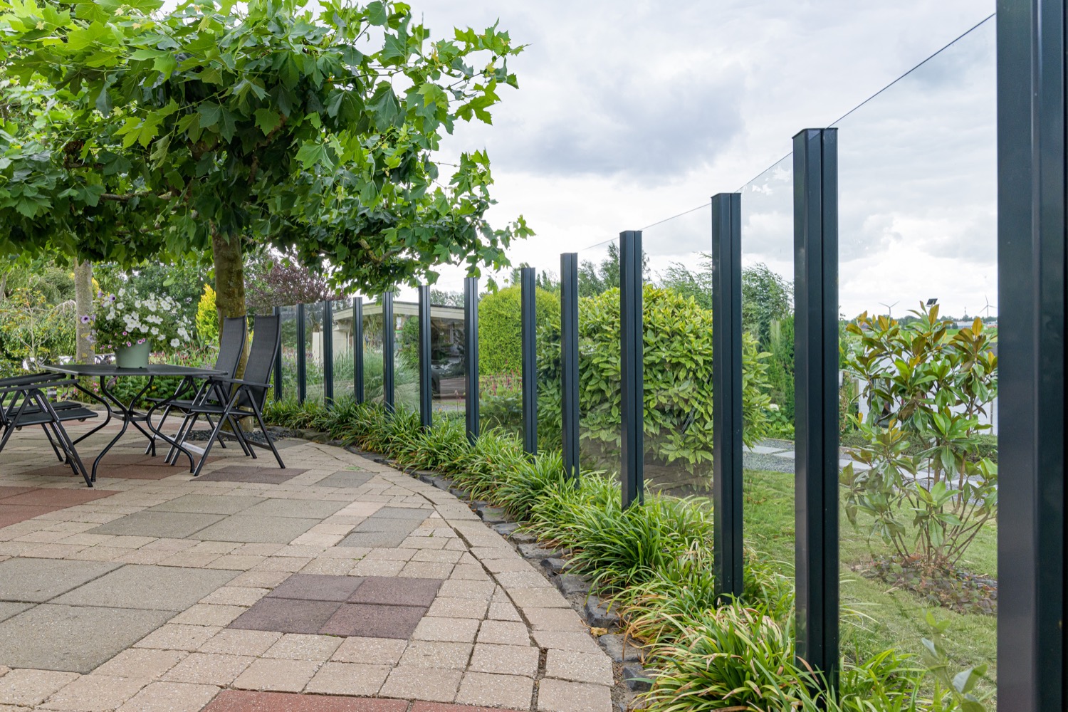 windscherm terras
