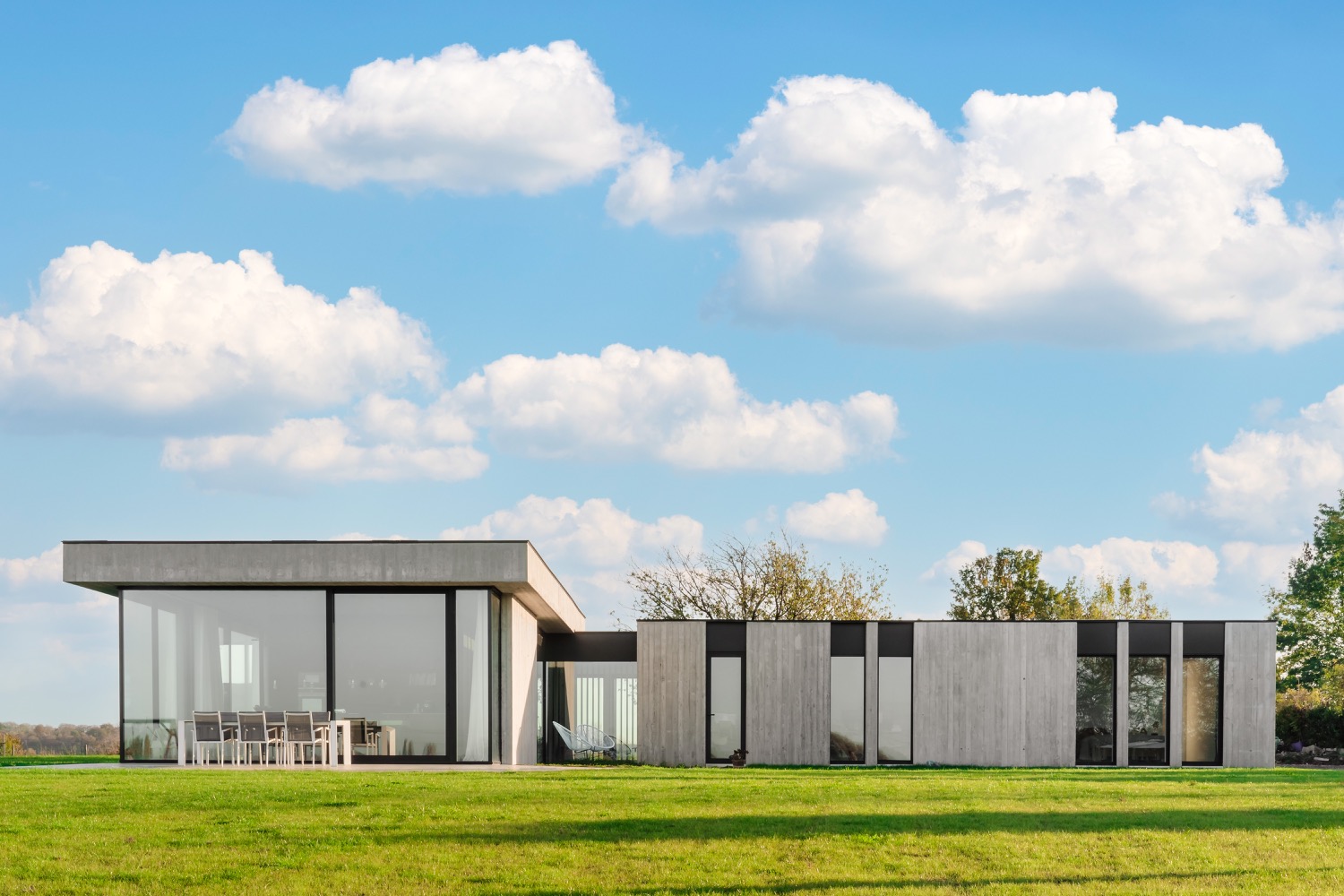 moderne strakke villa