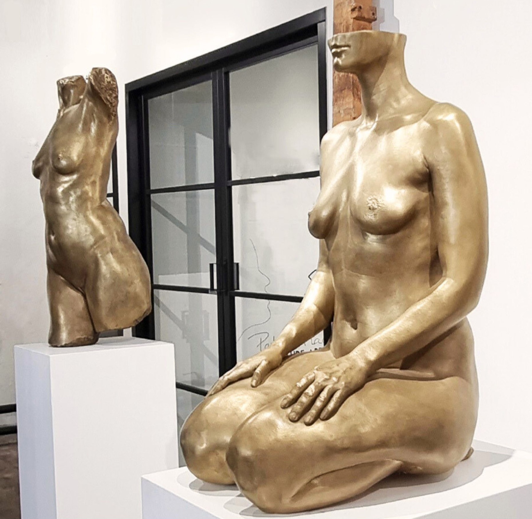 galerie met hedendaagse kunst