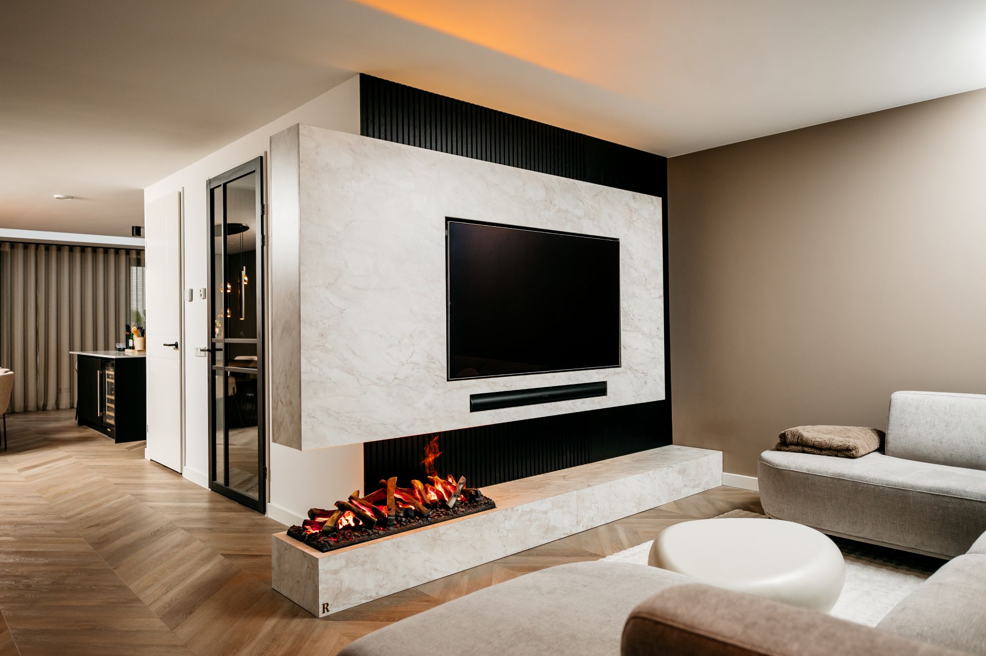 luxe marmeren cinewall