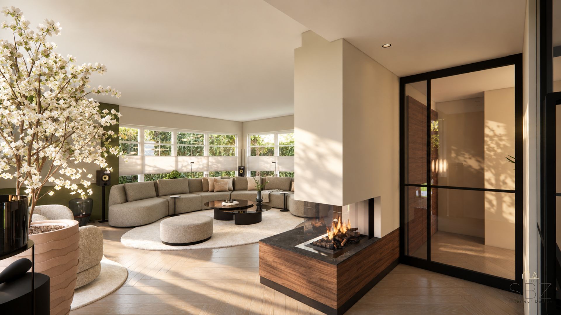 luxe woonkamer interieur