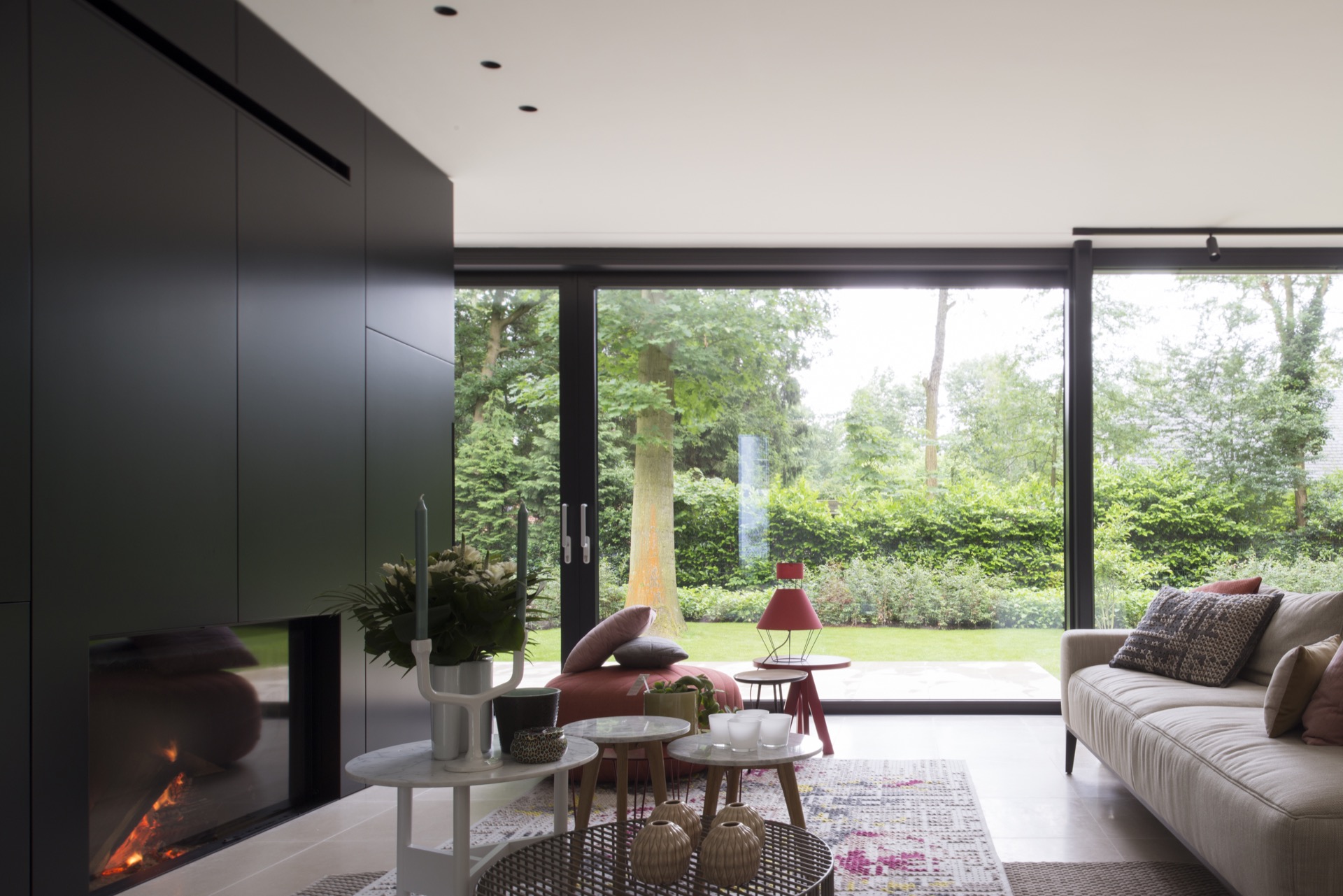 luxe woonkamer inrichting