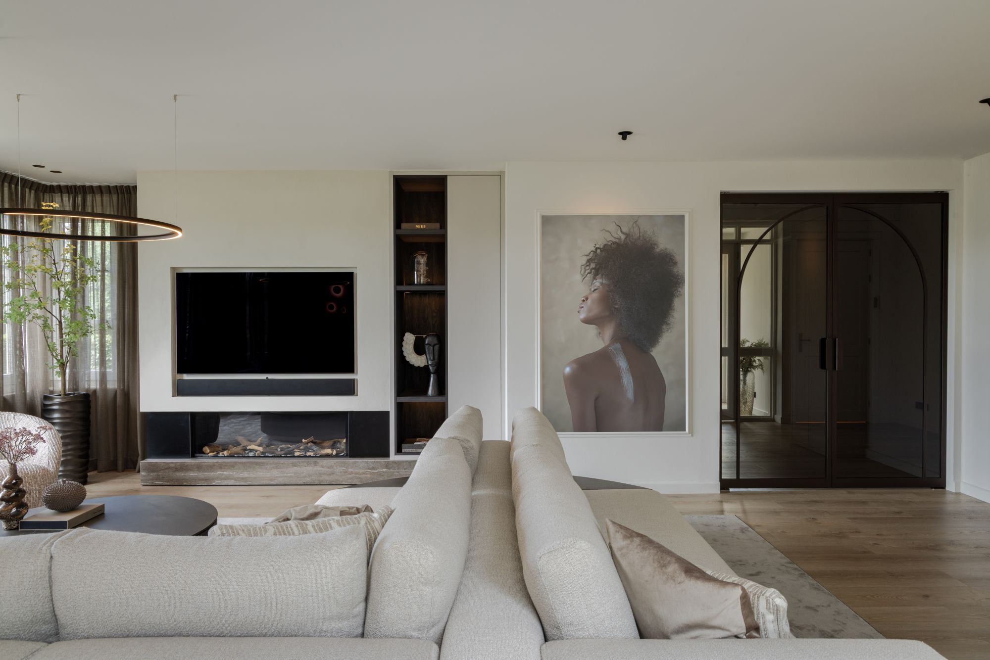 luxe woonkamer interieur