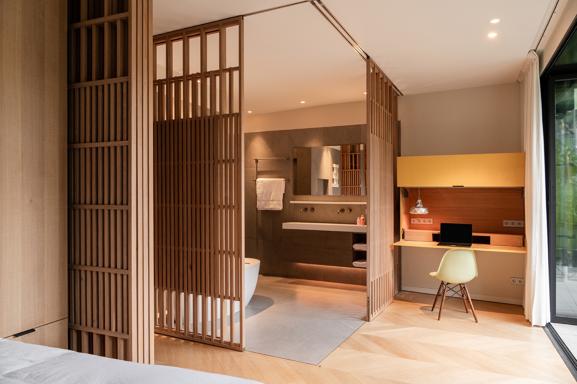 luxe slaapkamer met badkamer ensuite