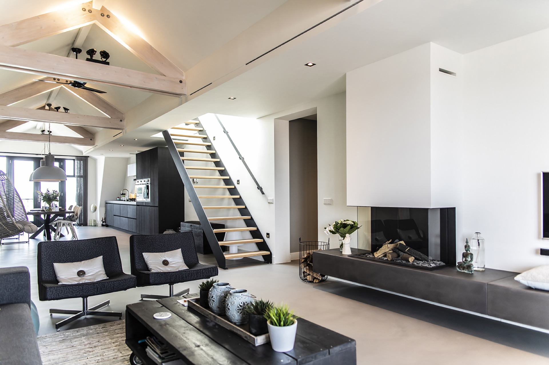 interieur met luxe lichtplan