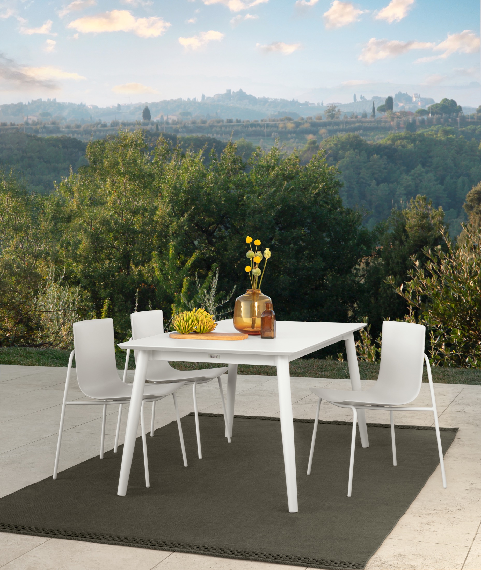 luxe buitentafel met stoelen