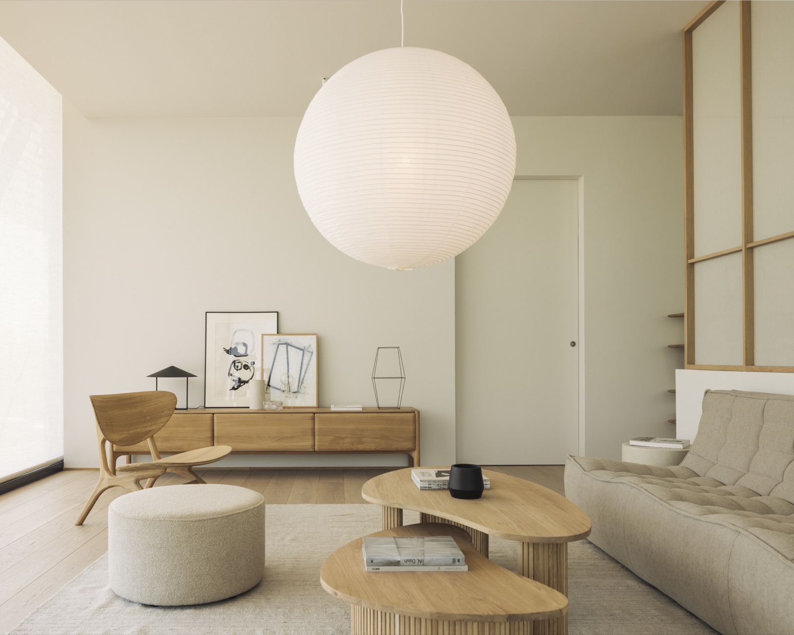 woonkamer met luxe wandafwerking