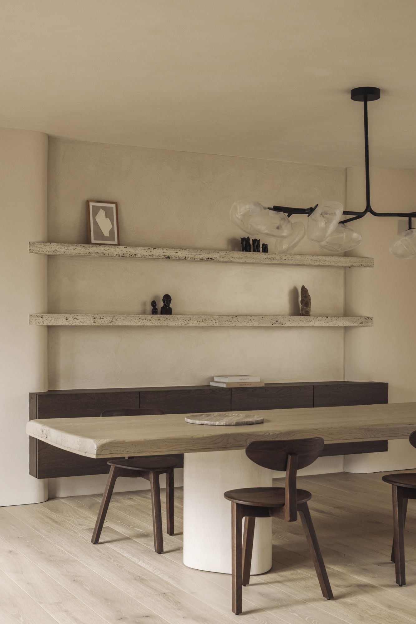 wandafwerking eetkamer