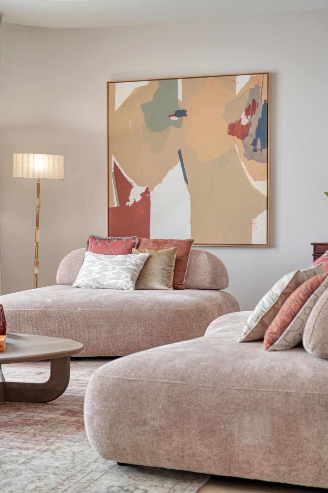 luxe bank in woonkamer